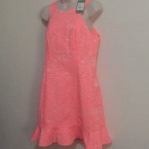 NEW Lilly Pulitzer Peachy Pink Dress Sz 8